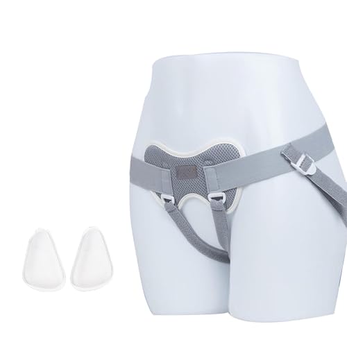 WNGJZZYC Hernia Belts for Men, Umbilical Hernia Belt, Left or Right Side Hernia Hernia Support Belt, with 4 Pressure Pads Buckle Fixing Suitable for Adults and Seniors(Small)