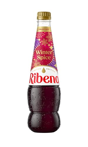 Ribena Winter Spice Squash No Added Sugar 850ml - Real British Blackcurrants | Rich in Vitamin C | No Artificial Colours | Winter Seasonal Spices | Can Serve Hot & Cold