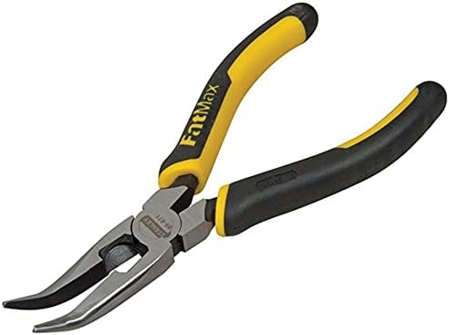 Stanley 0-89-871 Long Nose Plier bent, Black/Yellow