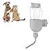 Water Dispenser Kennel for Hanging Dogs, 500 Ml Hanging Water Bottle Cage, Double Bead Design, Easy Installation and Cleaning, for Puppy,