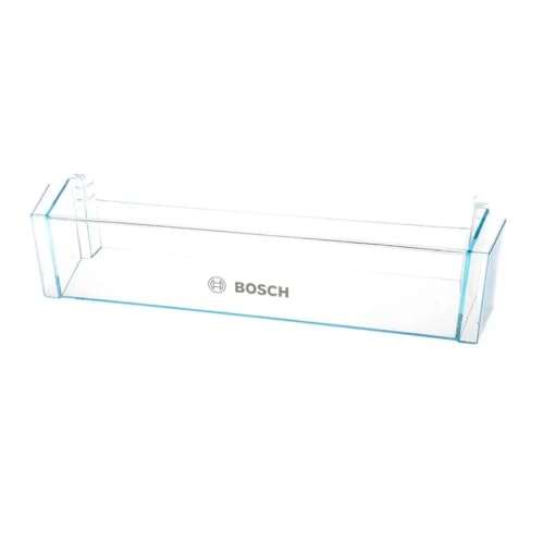 Botellero/Bandeja de Puerta para Botellas | Compatible con Frigorífico Bosch 00709636 | Repuesto Original 47x12,4x9,8 cm | Perfil Inferior-Intermedio Transparente | Instalación Sencilla