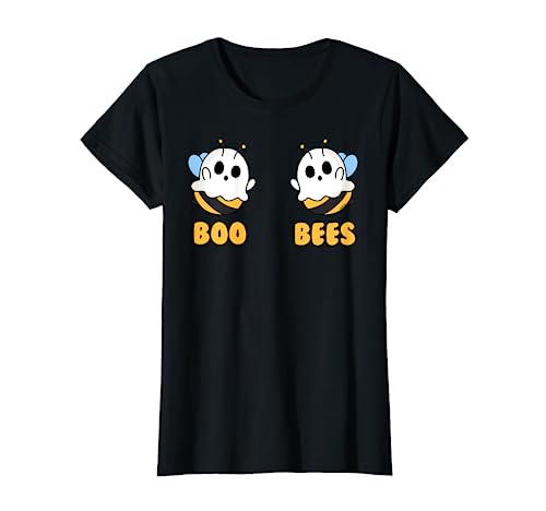 Boo Bees Women Funny Halloween Matching Ghost Costume T-Shirt