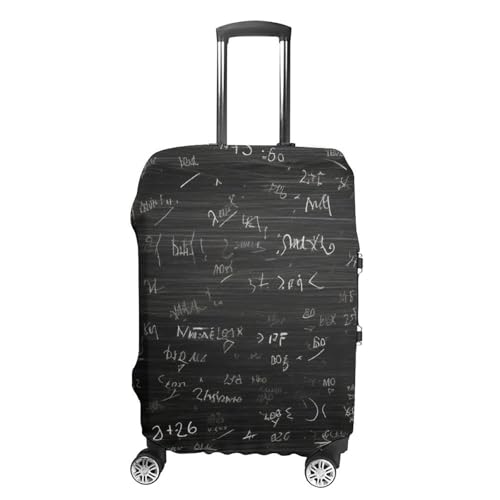 Blackboard Wallpaper Luggage Cover Elastic Luggage Covers for Suitcase Travel Luggage Covers Anti-Scratch Washable Suitcase Sleeve Fits 19-32 Inch Luggage