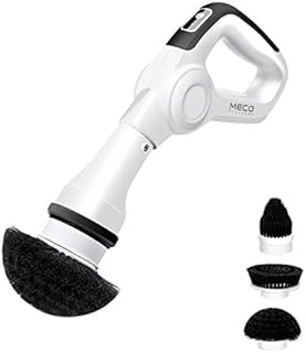 MECO Electric Spin Scrubber, Power Scrubber Cordless High Rotation Handheld Bathroom Scrubber Rechargeable