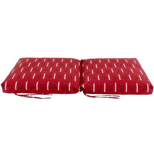 Image of College Covers Everything Comfy Arkansas Razorbacks 2pc Chair Cushion