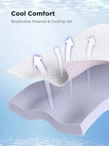 Gel Memory Foam Mattress Topper: Cooling Sleep, Pressure Relief - Queen Size