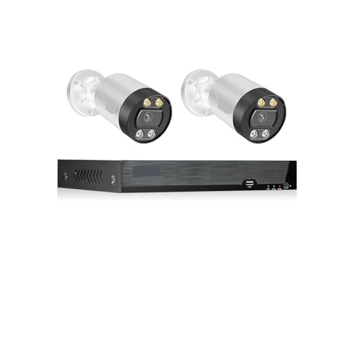 Di telecamere 4K Poe Kit telecamera di sorveglianza Vedio da 8 MP Set CCTV Protezione sicurezza Registrazione 8CH esterna(NONE,8CH white 2 camera)
