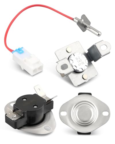 6931EL3003D 6931EL3001E Limit Thermostat Thermistor Dryer Thermostat Kit Fit for LG Electric Dryers, Replace 6323EL2001B 6931EL3001F AP4440975 1268366 6931EL3003E AH3530485 EA3530485 PS3530485