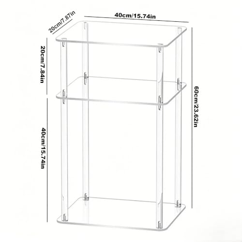 Table d'appoint en acrylique meuble de chevet transparent petits espaces