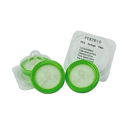 Pekybio PK00636 Sterile Syringe Filter Pes Hydrophilic Filtration 0.22Μm Pore Size, 33Mm Membrane Diameter For Lab cover