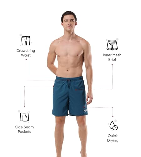Image of Speedo Men's Xpress Lite Essential Medley Logo Printed Watershorts