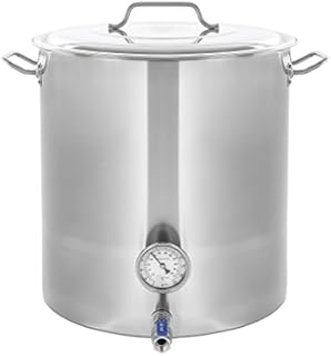 CONCORD Stainless Steel Home Brew Kettle Stock Pot (Weldless Fittings)