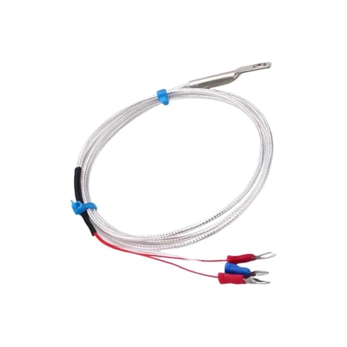 AIRUIXI Capteur de température Sonda de termopar termorresistencia con Junta Tipo Chip PT100/K, Sensor de Temperatura de termopar(PT100 6M)