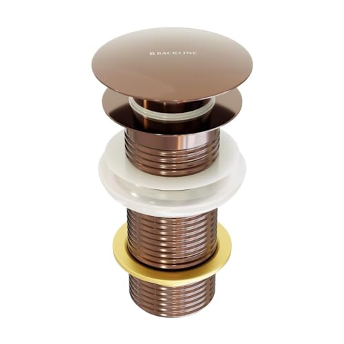 Image of Backline Brass 5-Inch Pop up Waste Coupling for Wash Basin | 32 MM Full Thread Coupling For Basin | Outlet System Full Thread Waste Coupling for Bathroom Basin (Rosegold)