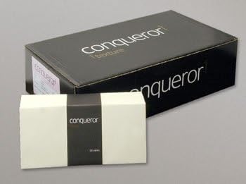 500 Conqueror DL Envelopes High White (Off White) Laid (Textured) (No Window)