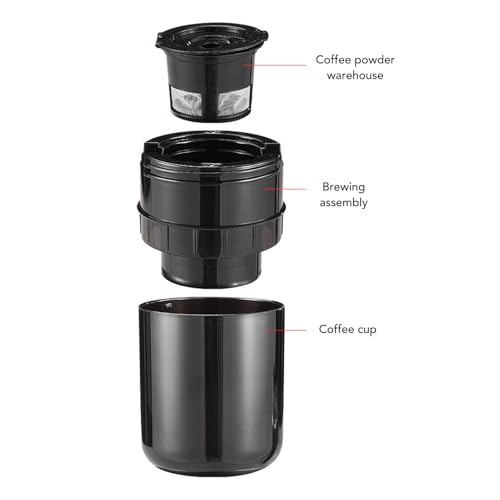 Cafetera portátil automática recargable 160 mL miniatura 6