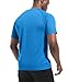 5 Pack Workout Shirts for Men - Activewear Tops Gym Shirts Dry Fit Mesh Moisture Wicking Running Fitness Short Sleeve Crewneck Sports Athletic T-Shirts 5P01-2XL
