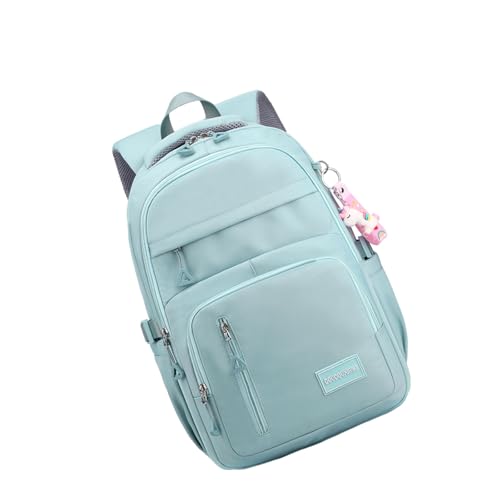 Zqxnt Vielseitige Student Nylon Rucksack Für Girl School Tasche Mit Laptop Abteil Casual Daypack Books Books Black Book Tasche