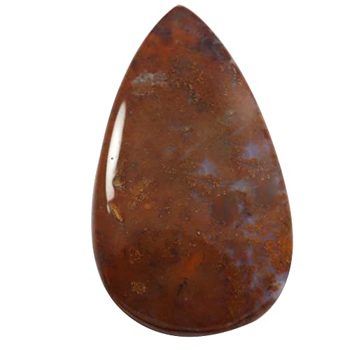 Agate mousse naturelle cabochon poire Ql90 : finies les pierres ternes pour vos bijoux