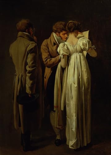 Peinture de Louis Leopold Boilly tableau toile abstrait pour la chambre 60x90cm