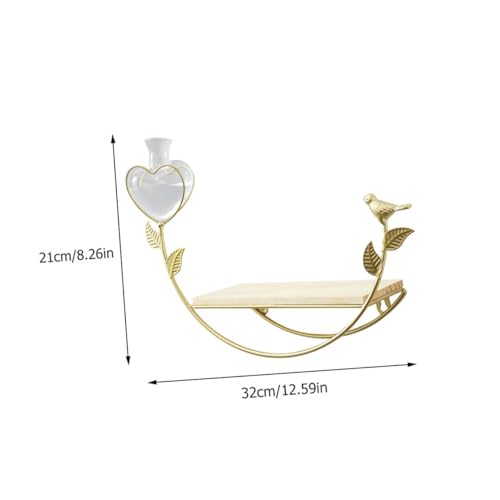 Étagère murale nordique bois et fer comme solution pour petits objets - 3