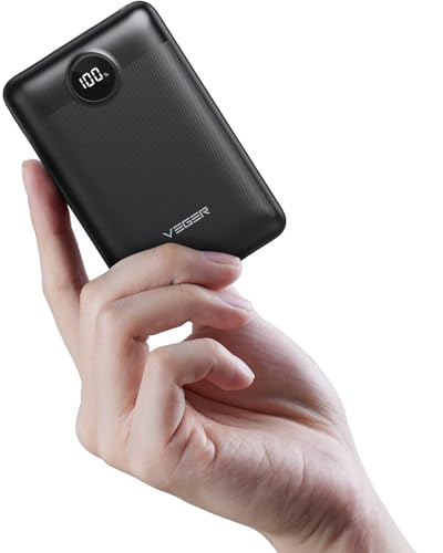 VEGER Power Bank 20000mAh, 22,5W Caricatore Ricarica Rapida PD3.0 QC4.0, USB C Caricabatterie Portatile Piccolo Powerbank Display a LED compatibile con iPhone iPad Android Huawei Xiaomi Tablet ecc