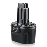 DASNITE DW9057 4.8Ah Ni-Mh Replacement for Dewalt 7.2V Battery Compatible with Dewalt Battery DE9057 DE9085 DW920K DW920K2 DW925K DW925K2 DW968K DW925K2 DW968K