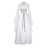 [Unverwechselbare gotische Eleganz] Der quadratische Kragen und die langen Trompetenärmel schaffen einen auffälligen Gothic-Vintage-Look, perfekt für diejenigen, die einzigartige Mode schätzen.