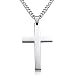 Produktbild GOMYIE Kreuzanhänger Große glänzende Jesus Titan Stahlkette Männer und Frauen Zubehör,Titan Stahl
