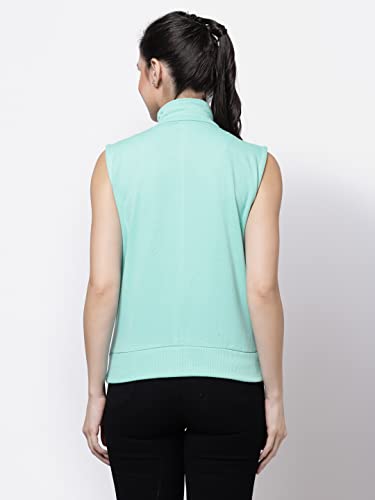 Image of UZARUS Women's Half Sleeves Cotton Fleece Premium Jacket