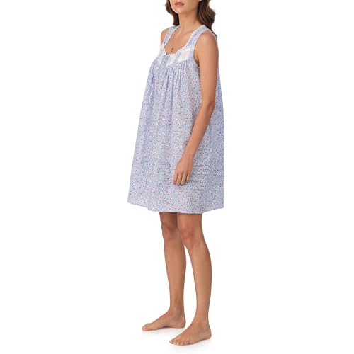 Image of Eileen West 100% Cotton Sleeveless 36 inch Short Nightgowns Chemise for Women