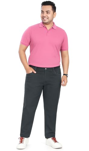 Image of Pluss Tribe - Plus Size Jeans for Men - Denim Jeans - Ideal for Casual, Office Available Sizes : 40 to 52