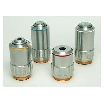 Vee Gee 1200-100XBAO 100x Achromatic-Oil Din Objective, with Retractable Tip, 1.25 Numerical Aperture, 0.25 mm Working Distance, 160 mm Focal Length, for 1200CmS Microscopes
