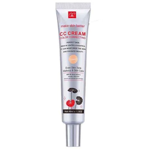 Color Correcting CC Cream with SPF 25, Coverage Lightweight Foundation,