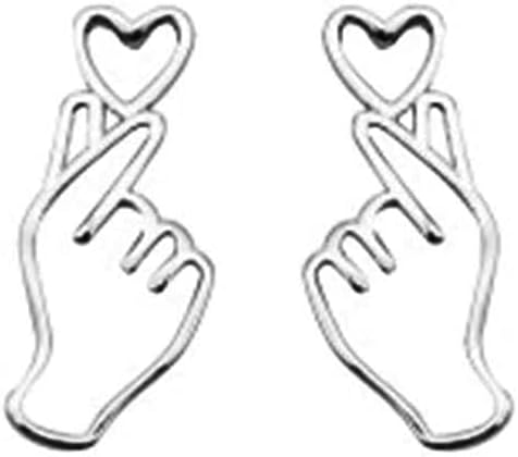 SLUYNZ 925 Sterling Silver Heart Studs Earrings for Women: Buy Online at Best Price in UAE