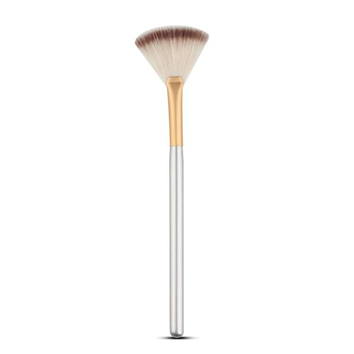 Mosunx(TM) 1Pc Fan Portable Slim Professional Brush Makeup Brush (BW)