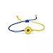 Fashion Daisy Flower Bracelet Ukraine Flag Hand-woven Rope Charm Bracelets for Women Men Couple Jewelry Travel Party Gifts Nice Design