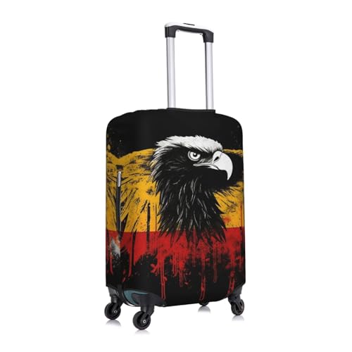 Travel Luggage Cover Fashion Suitcase Protector Germany Flag Eagle Spandex Baggage Covers Washable Suitcase Covers Anti-Scratch Luggage Cover Protectors Fits 18-32 Inch Suitcases Small2