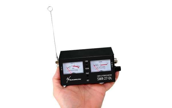 Misuratore ROE E Wattmetro Sadelta SWR-27DL Per Radio CB - Doppio Strumento Per Frequenza 26-30 MHz, Compatto E Preciso - Foto 3