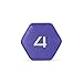 CAP Barbell Neoprene Coated Dumbbell Single, 4-Pound, Purple, SDN4-004