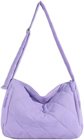 CORIOS Bolso Acolchada para Mujer Nylon Bolso Bandolera Ligero Bo...