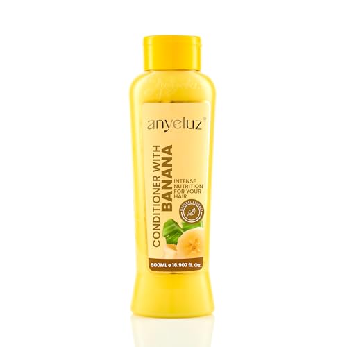 Anyeluz Banana Conditioner - Deep Conditioning with Olive Oil for Fragile and Damaged Hair