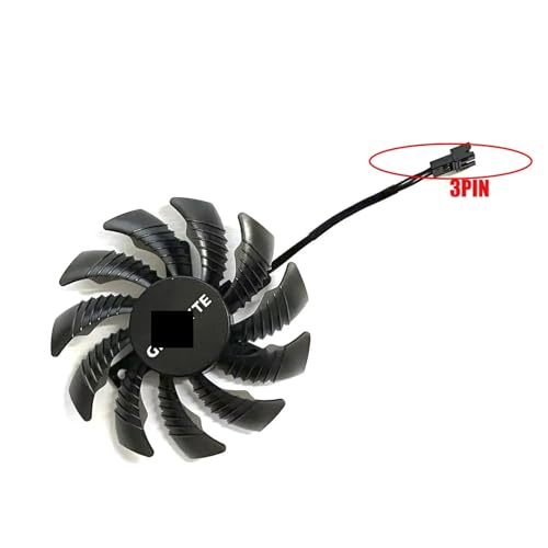 Parte de refrigeración de la computadora 75MM 3PIN T128010SM PLD08010S12H Compatible con R9 270X 280X 290X WINDFORCE 3X Ventilador de tarjeta gráfica(1 FAN 3PIN)