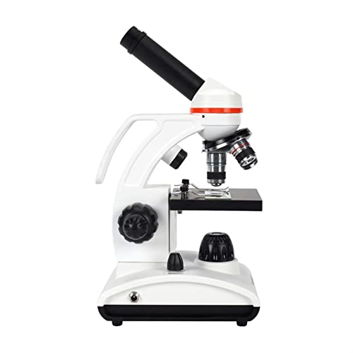 Microscopes, 40X-1600X Magnification,LED Top and Bottom Dual Light Source Design,45° Tilt Monocular Tube, Dual-Speed Focusing Knob