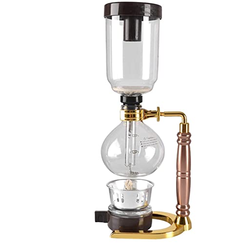 LIBAXY Máquina de café Nuevo Sifón Cafetera Tetera Sifón Olla Máquina de café al vacío Máquina de café de Vidrio Filtro…