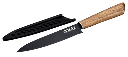 Nirosta Gemüsemesser mit Antihaftbeschichtung und zertifiziertem Akazienholzgriff – Hochwertig, langlebig und nachhaltig