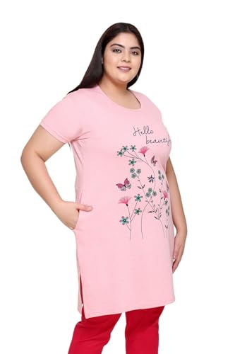 Image of In Love Women's Plus Size Cotton Printed T-Shirt with Pocket - Combo Pack of 2