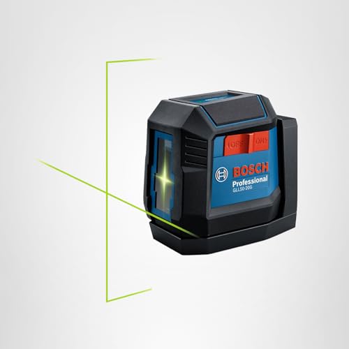 BOSCH GLL50-20G 50 Ft Green-Beam Self-Leveling Cross-Line Laser, Includes Integrated Magnetic Mount, 2 AA Batteries, & Soft Pouch thumbnail 13