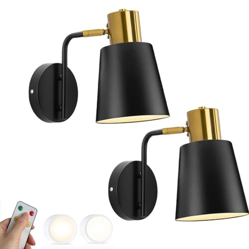 Apliques de pared estilo granja recargables por USB 2