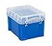Really Useful 3.0 Liter Box, 9.63-in W x 7.17-in D x 6.75-in H, Blue, 1 Each